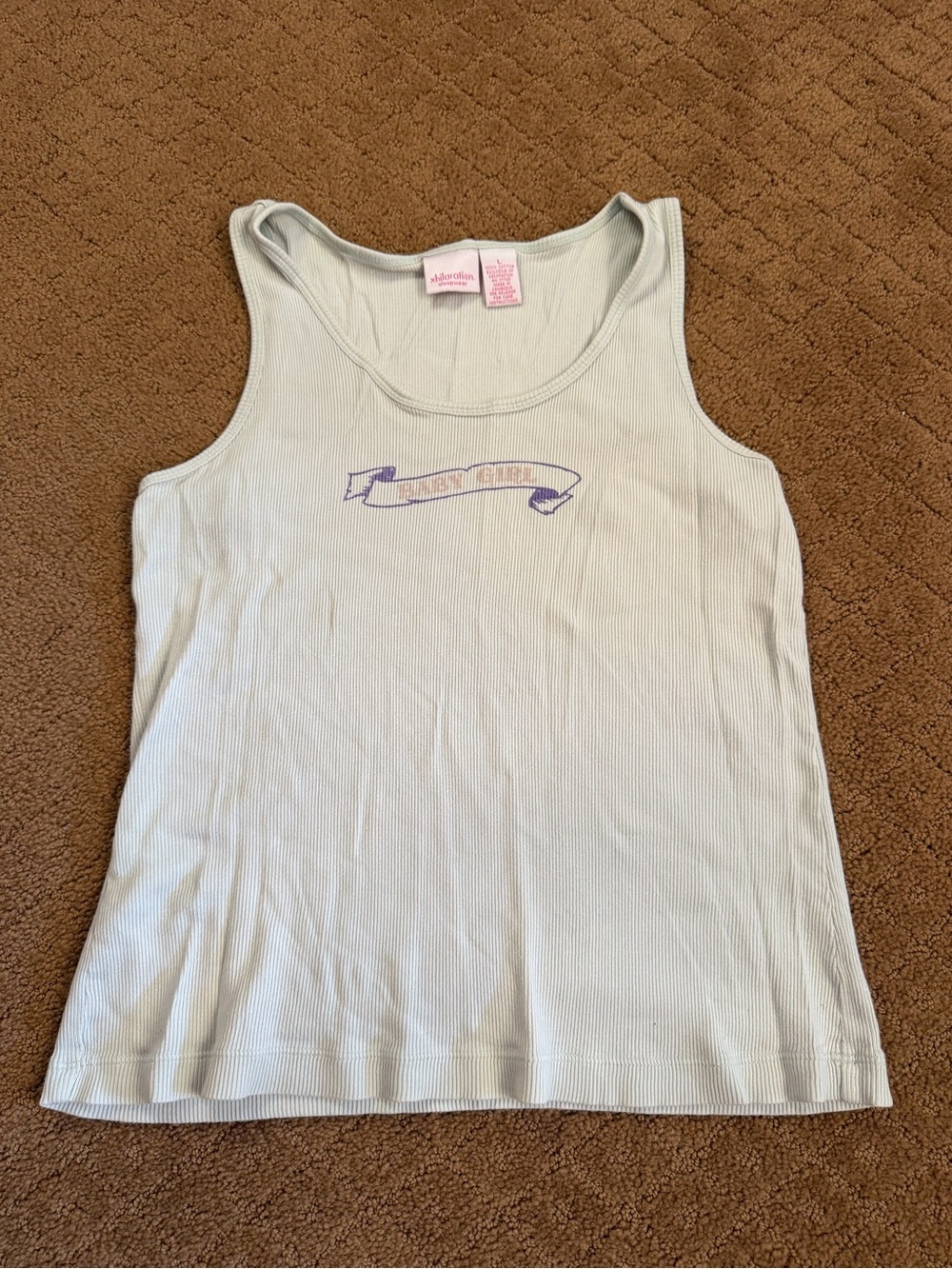 Xhilaration Sleep Wear Baby Girl White Tank Top Women’s Size L